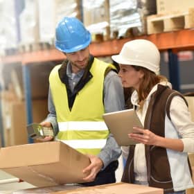 pharmaceutical factory man worker operating production line at pharmacy industry manufacture factory